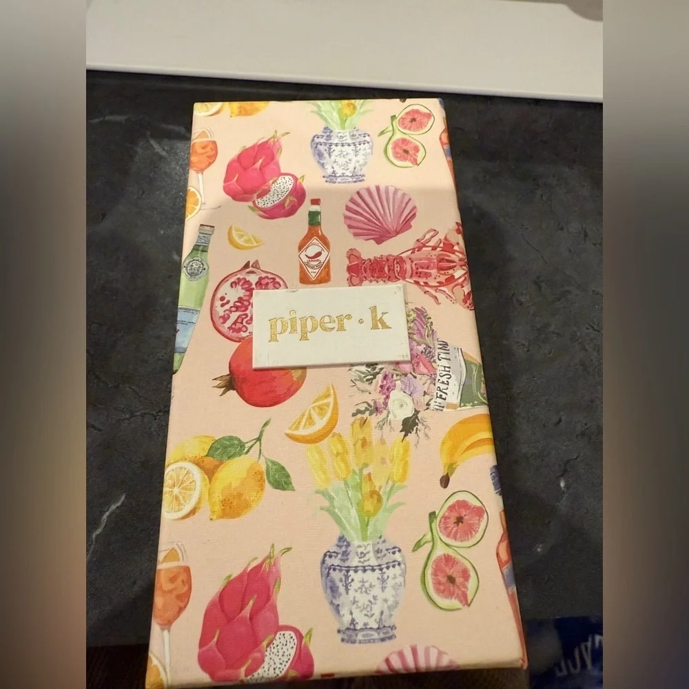 Piper K Orange and Pink Key Chain & Bag Charm